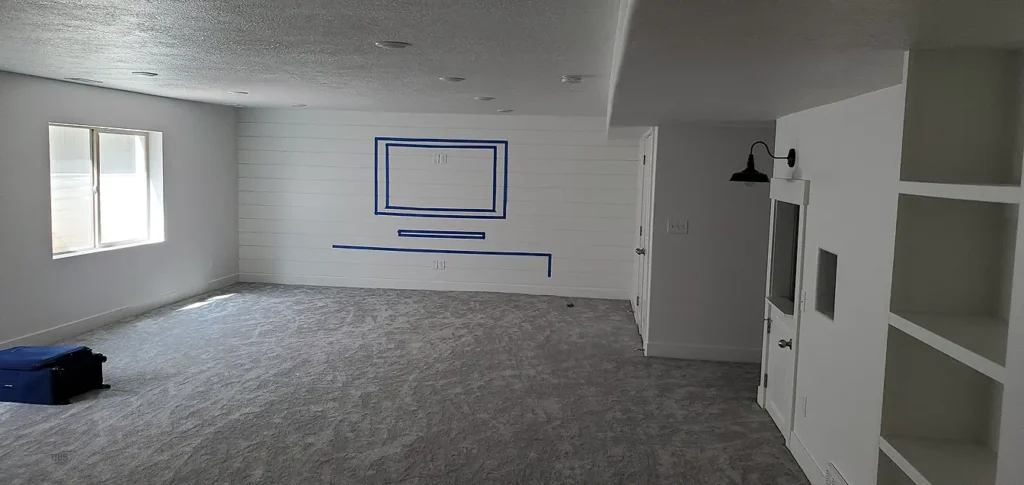 South Jordan Utah Basement Finishing- family room