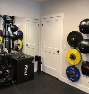 Basement Finishing Utah- basement bedroom used as a home gym