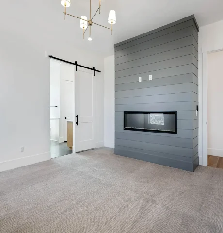 Basement Finishing Utah- basement electrical fireplace