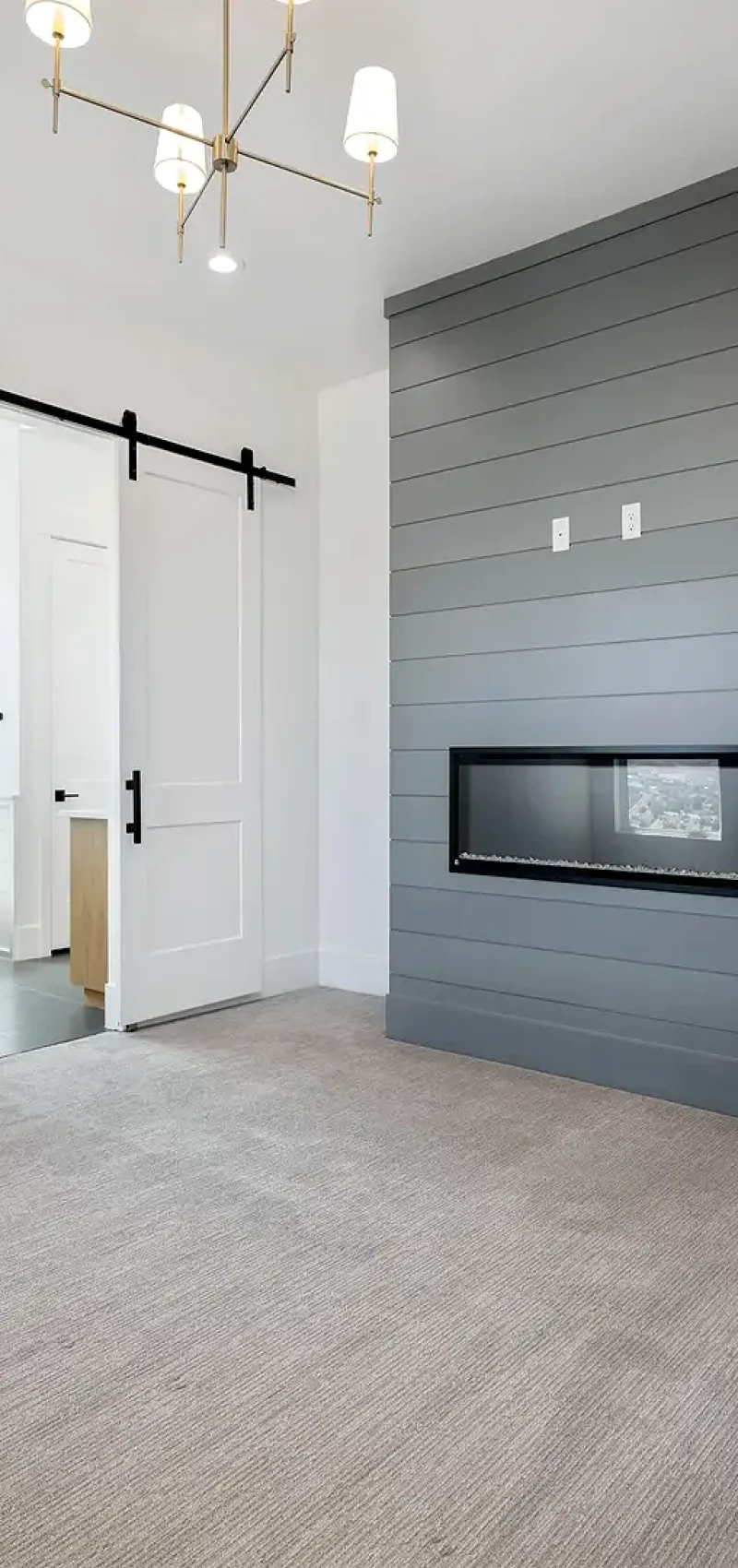 Basement Finishing Utah- basement electrical fireplace