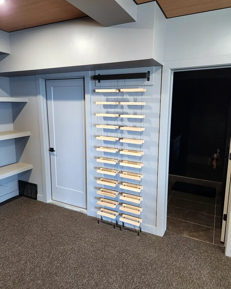 Basement Finishing Utah- custom wine rack